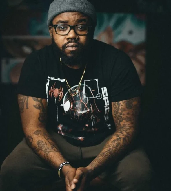 Chicago tattoo artist TJ Brown.