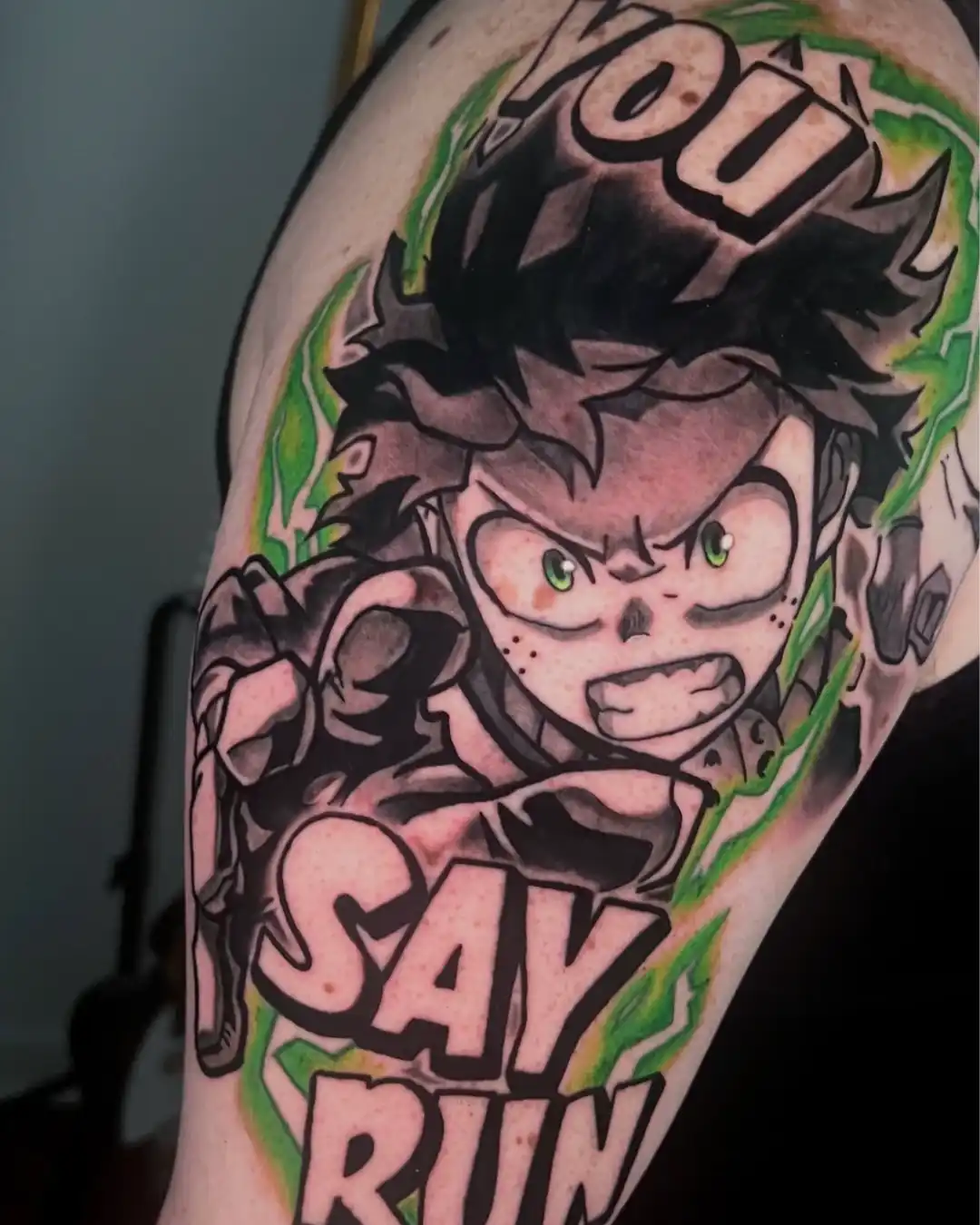 TJ Brown anime tattoos