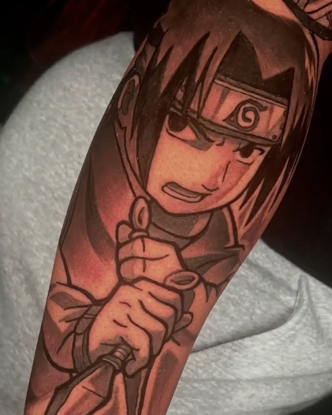 TJ Brown black and gray tattoos