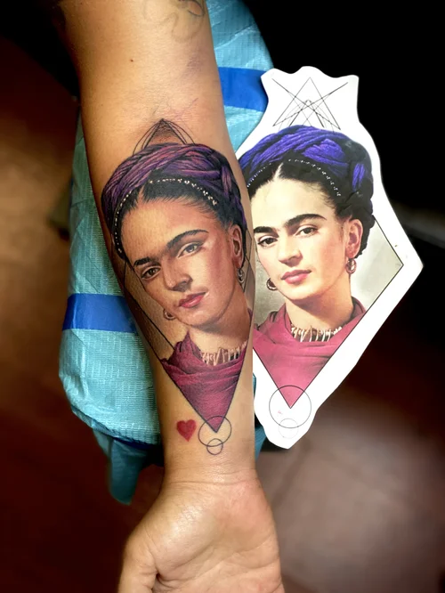 portrait tattoo color realism
