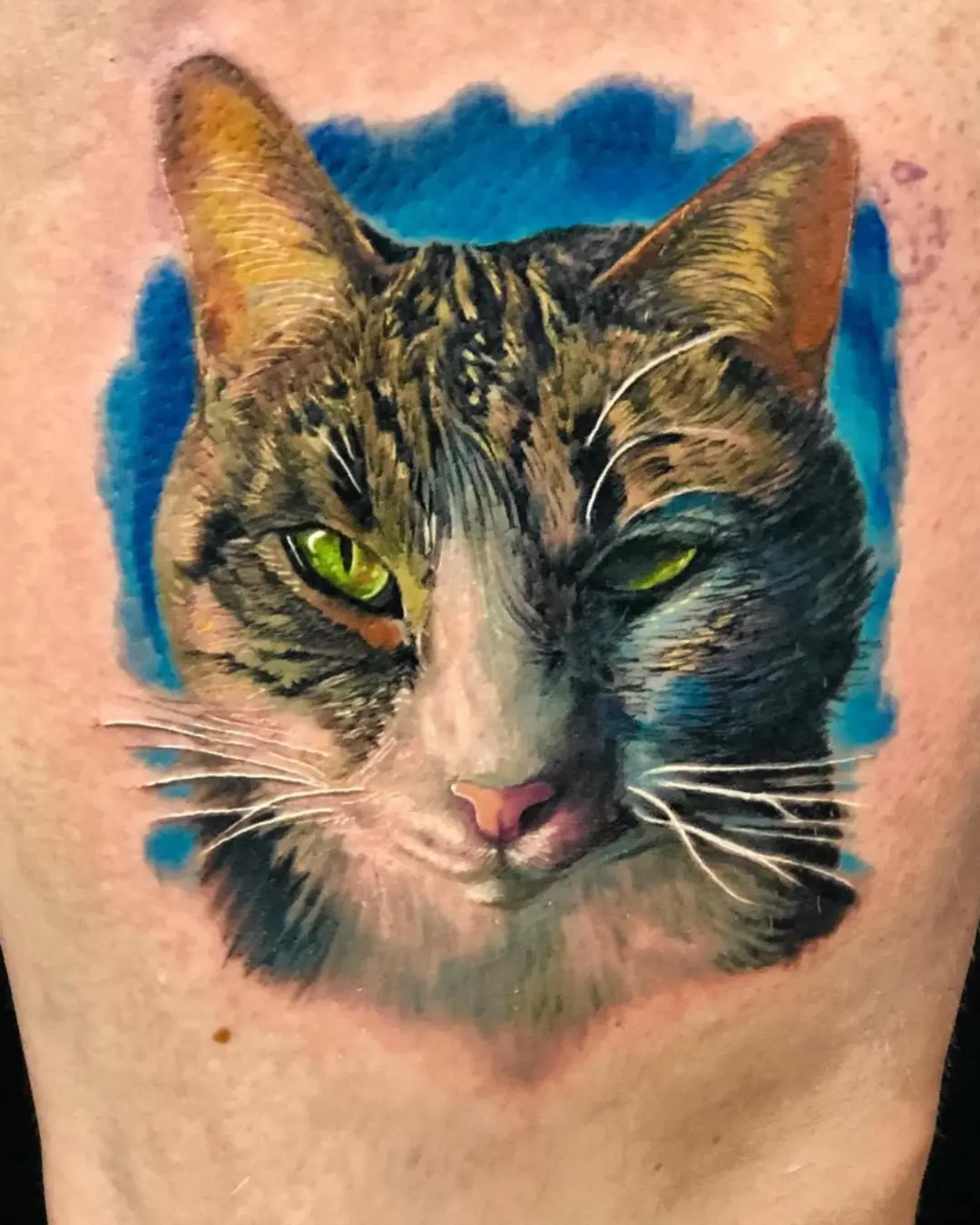 Color realism portrait ink Chicago