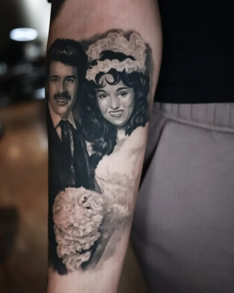 realistic portrait tattoo