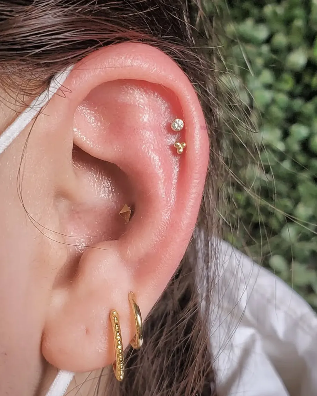 madeline kelso double helix piercing goldjewelry chicago