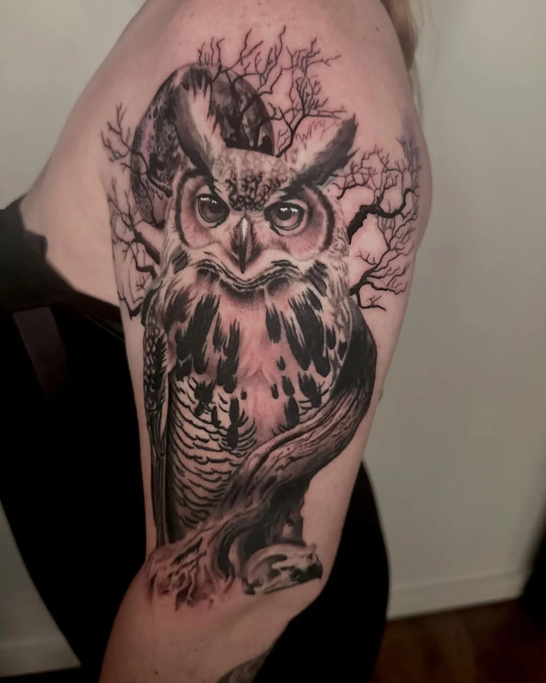 molly kelso realism black grey wildlife tattoo