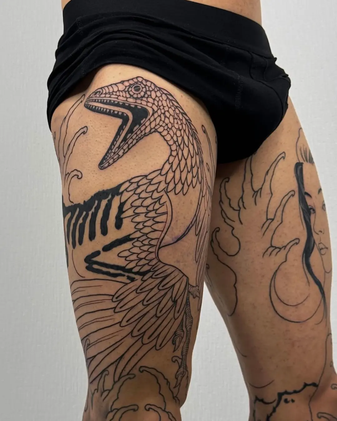 Japanese tattoos Chicago tiger motif