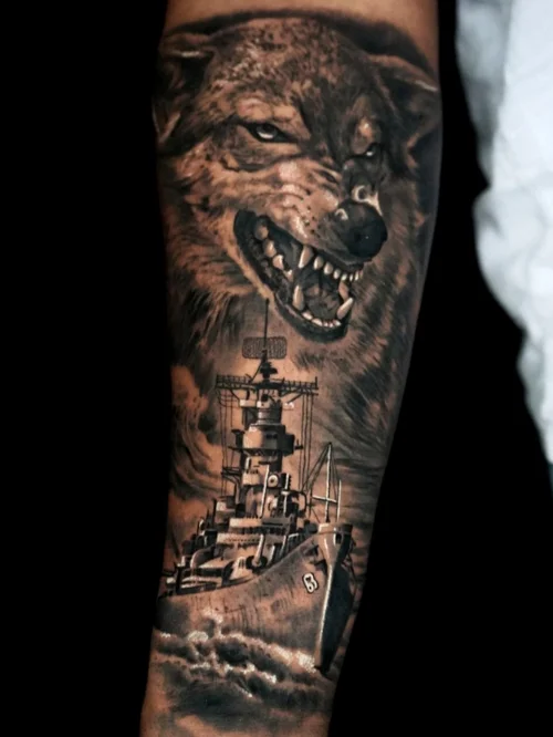 Nelson-Aviles-surreal-realism-tattoo-of-a-ghostly-ship-with-an-eye-in-the-sky