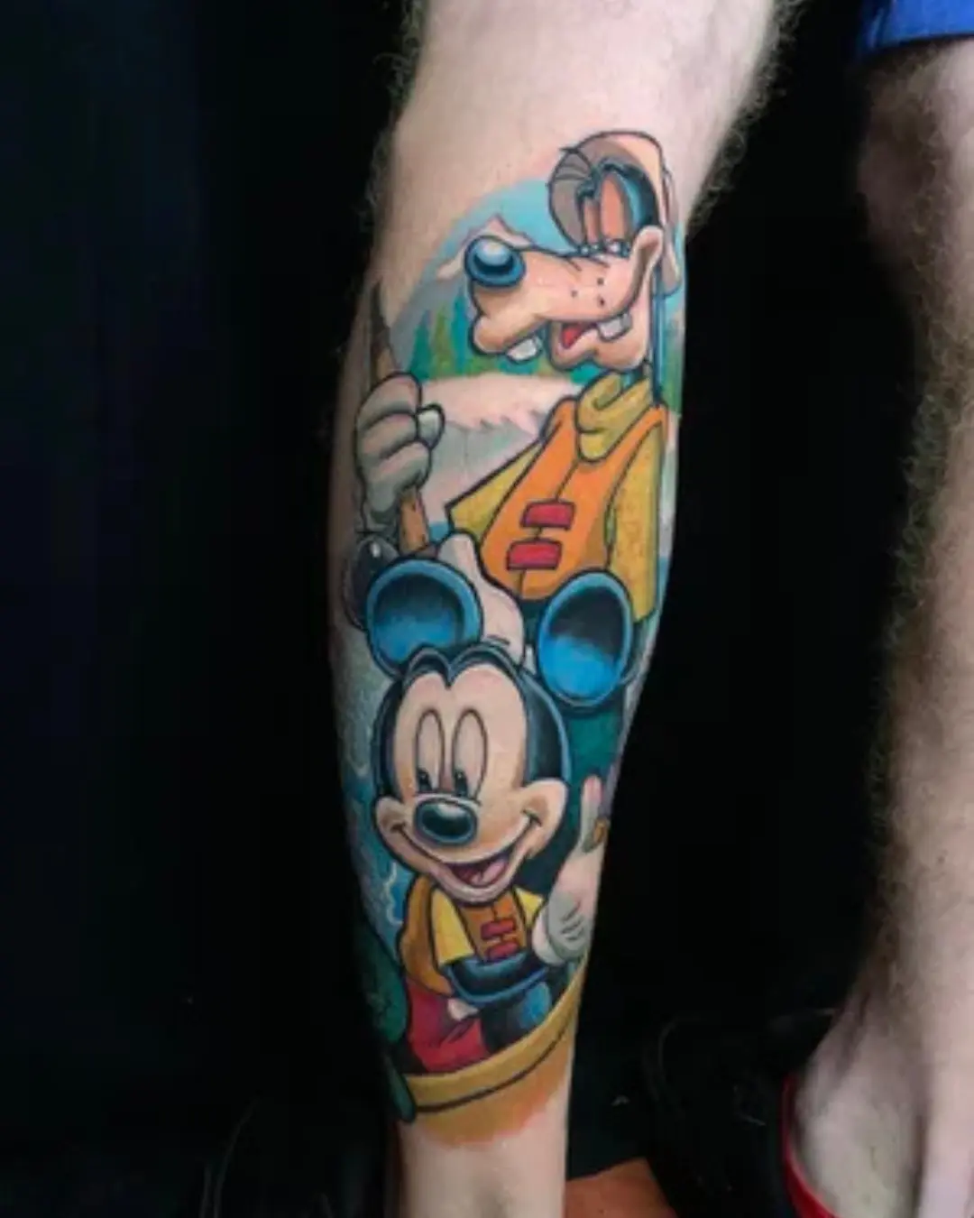 Pop Culture Tattoo Mickey Mouse and Pluto