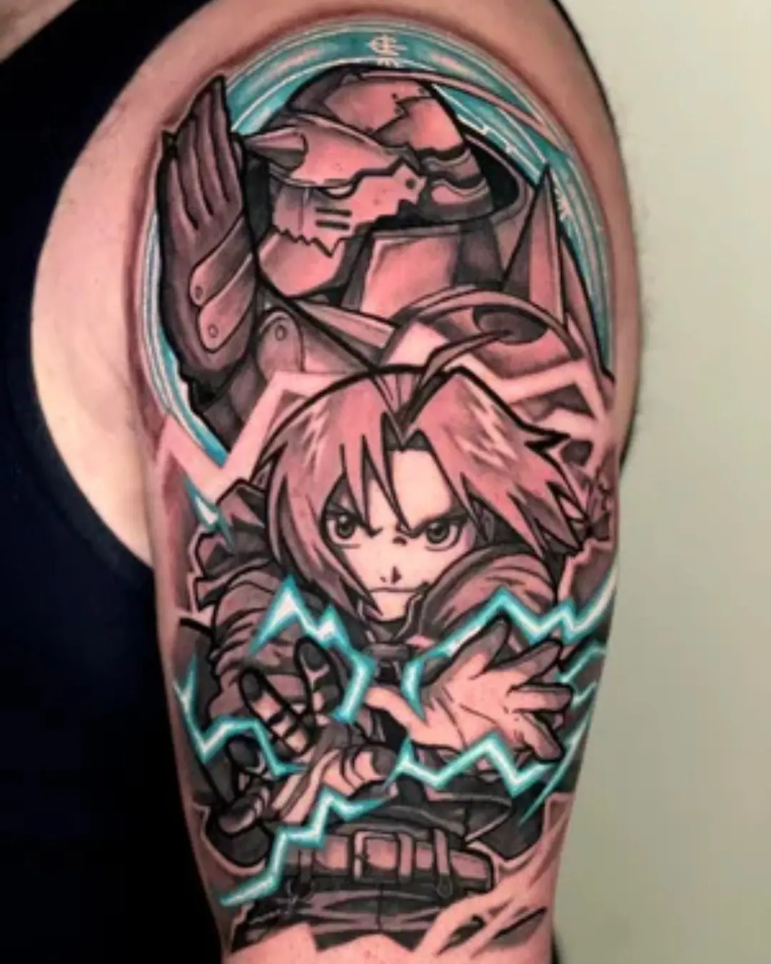 Watercolor pop culture character tattoos Chicago