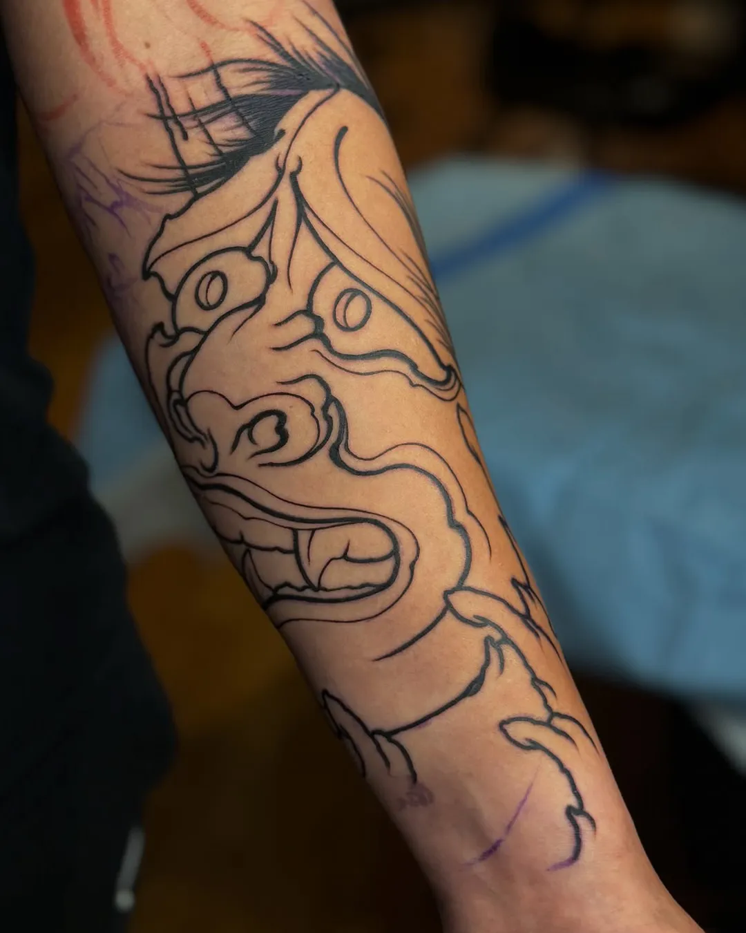 sofiia tattoo artist chicago back tattoo dragon koi