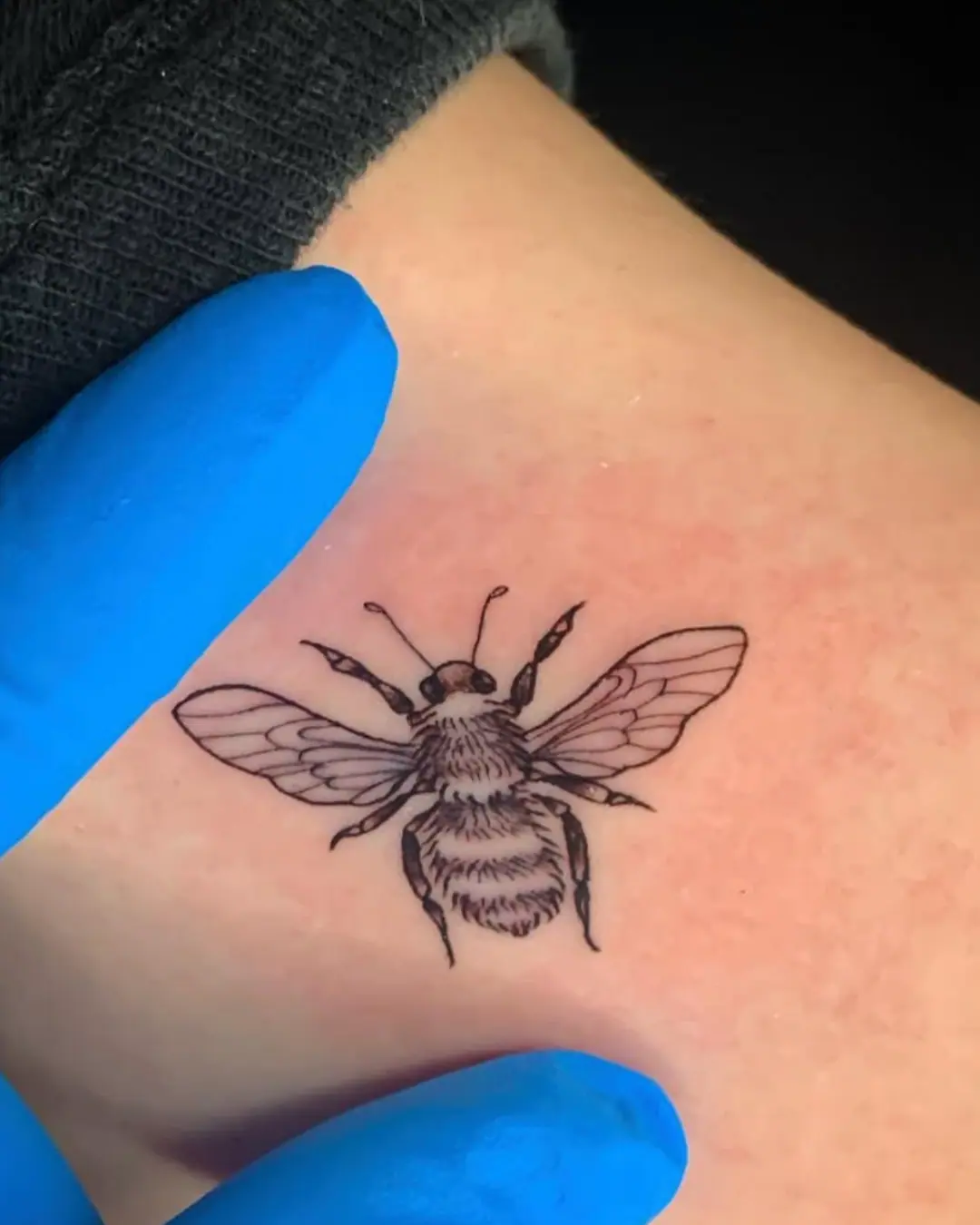 Animal tattoo Chicago Bee tattoo sacred symbol of mystery