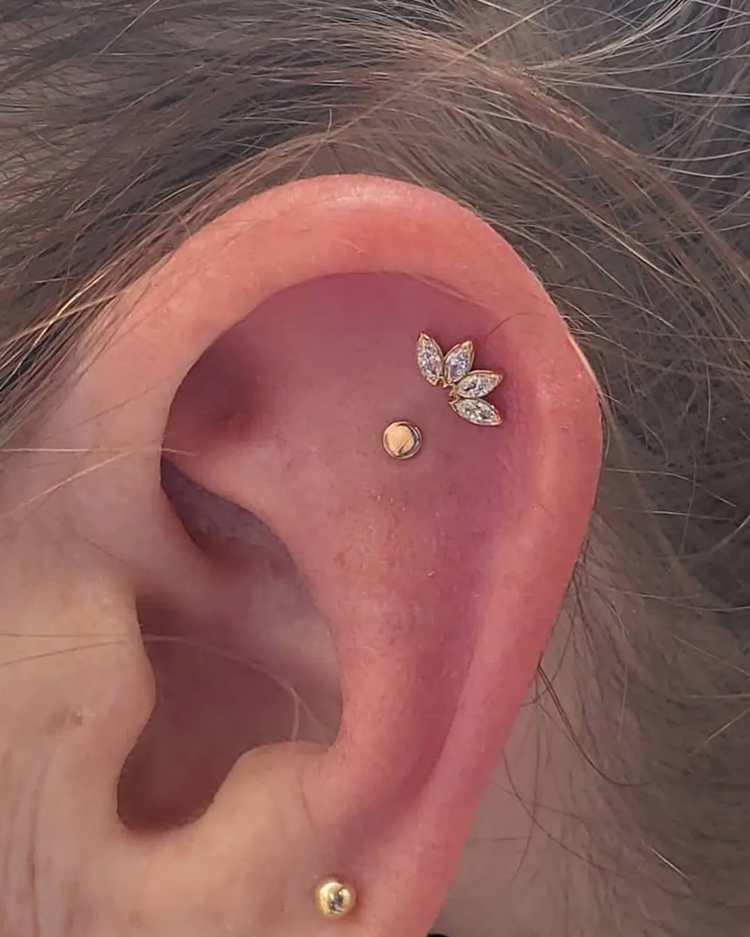 body piercing conch gold lotus chicago