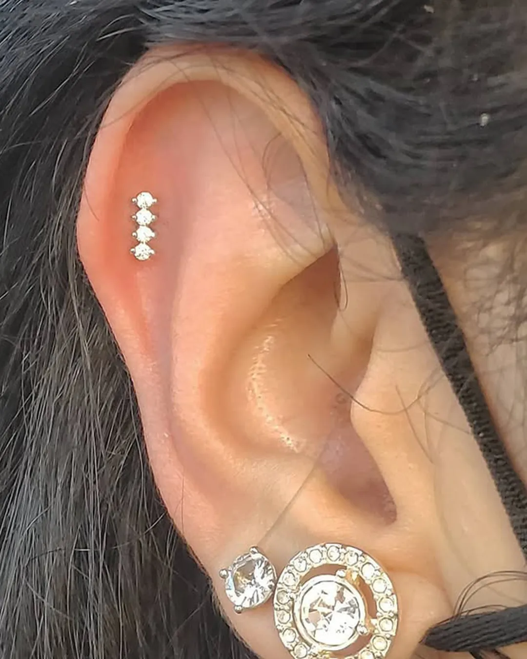 body piercing helix triple gem chicago