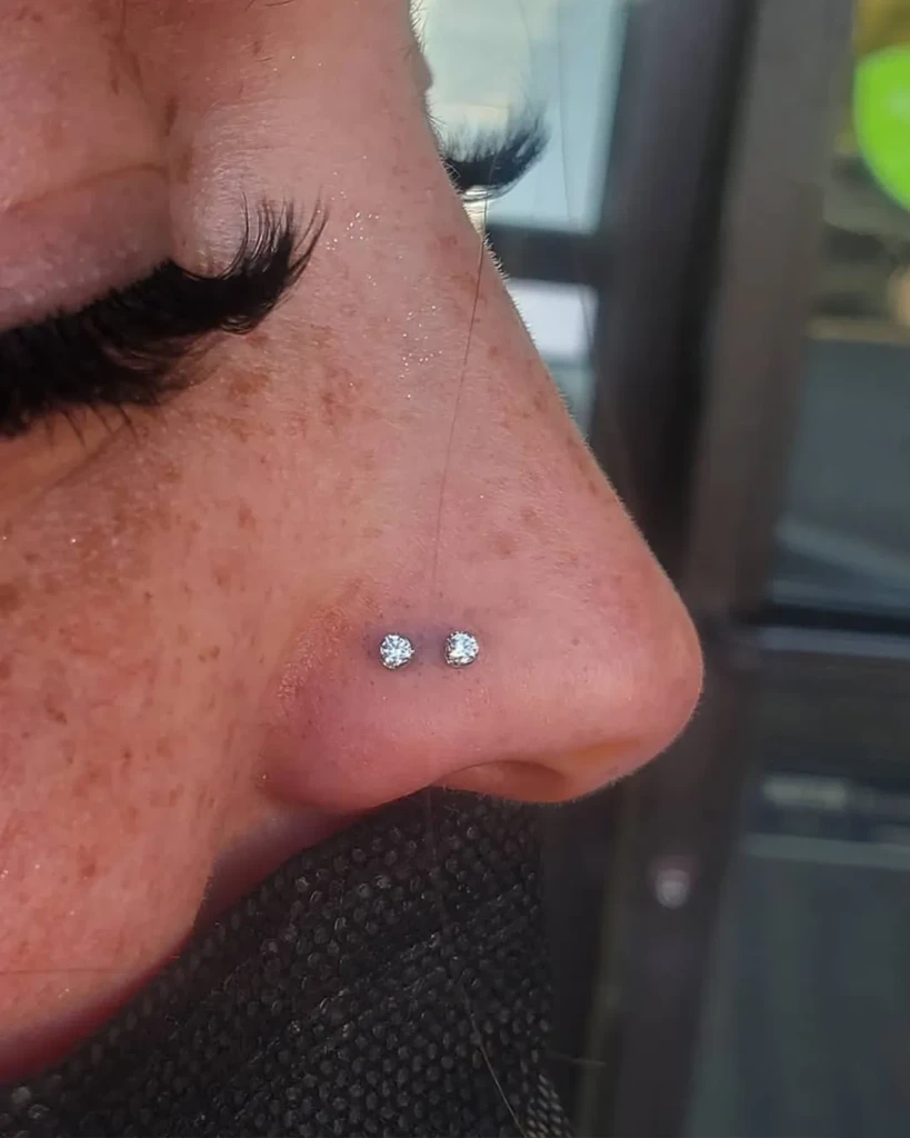 body piercing nostril high double chicago