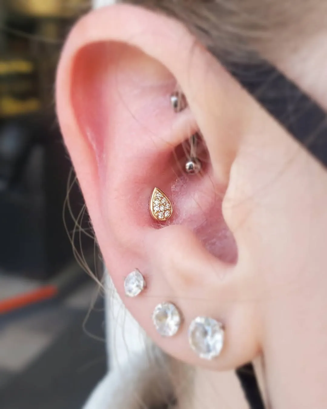 body piercing rook teardrop cz ear piercing chicago piercing shops