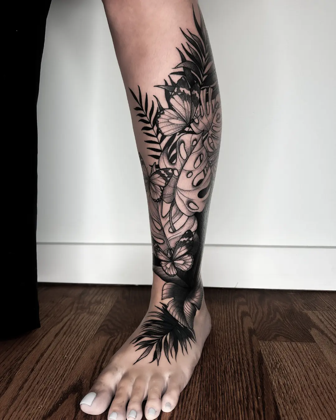 Crystal Thorns tattoo Chicago ornamental blackwork tattoo design