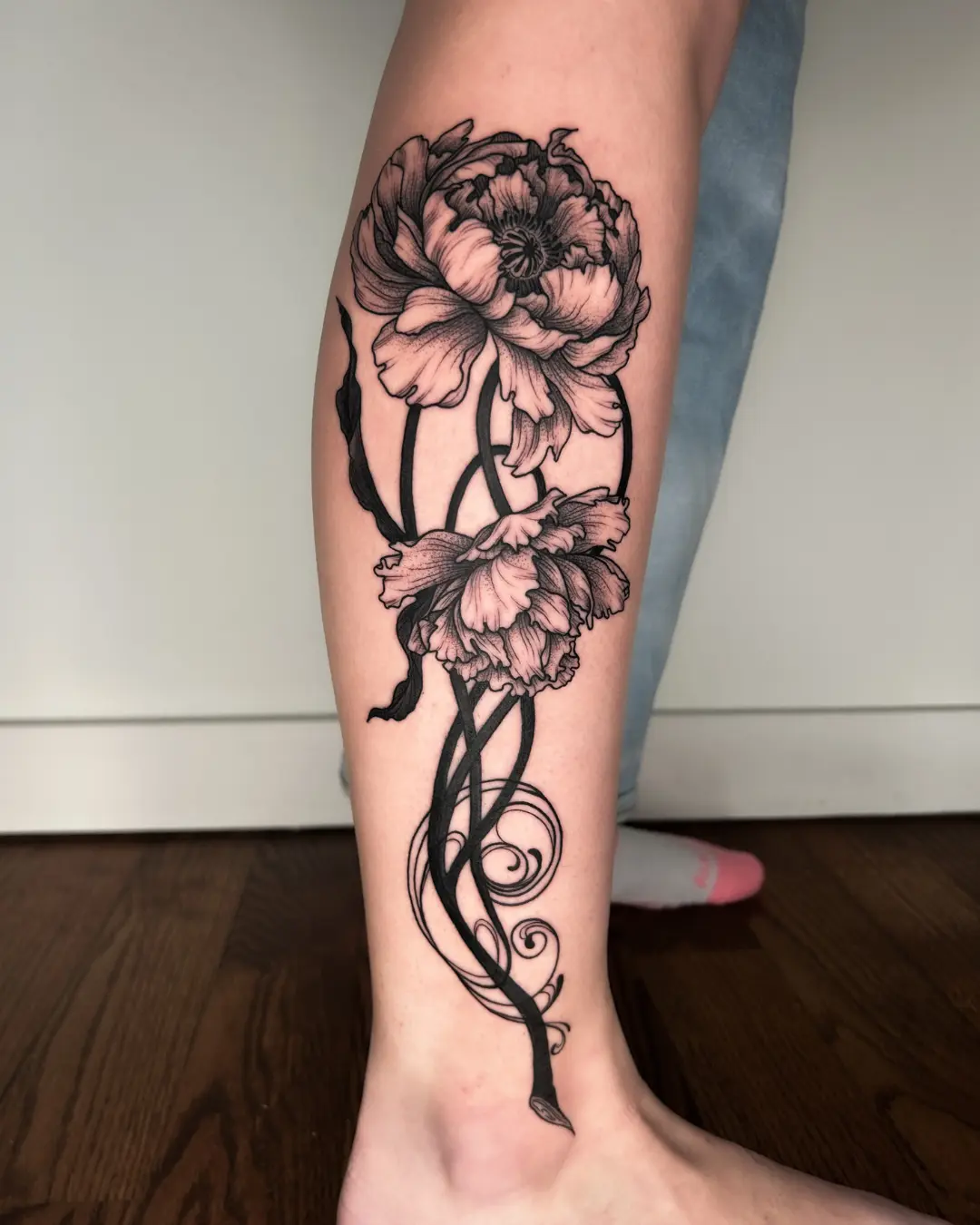 Crystal Thorns tattoo Chicago ornamental tattoo with intricate linework